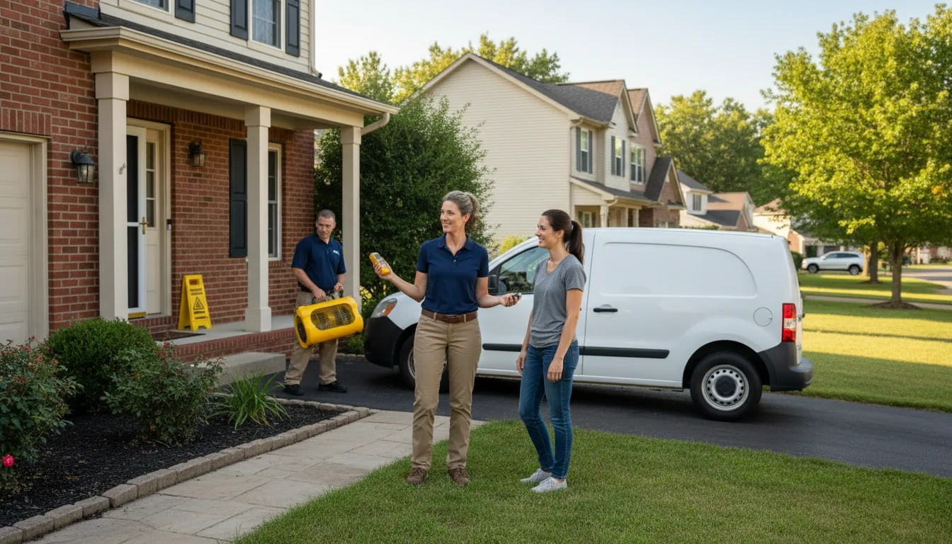 Water restoration image for Home Water Damage Repair in Howe, IN